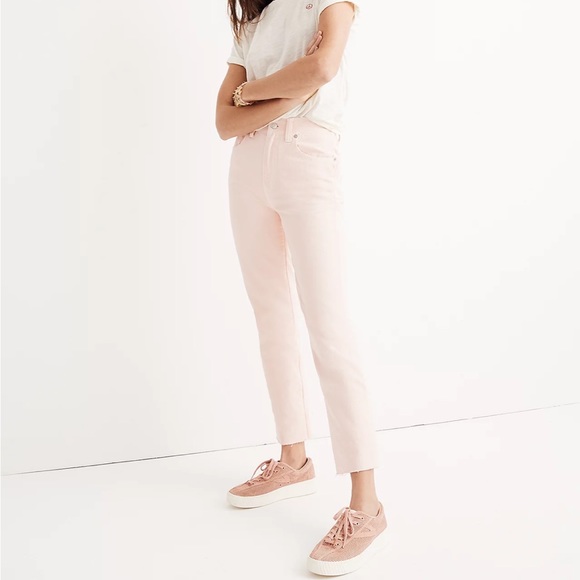 Madewell Denim - Madewell Straight Leg Jeans in Blush Pink